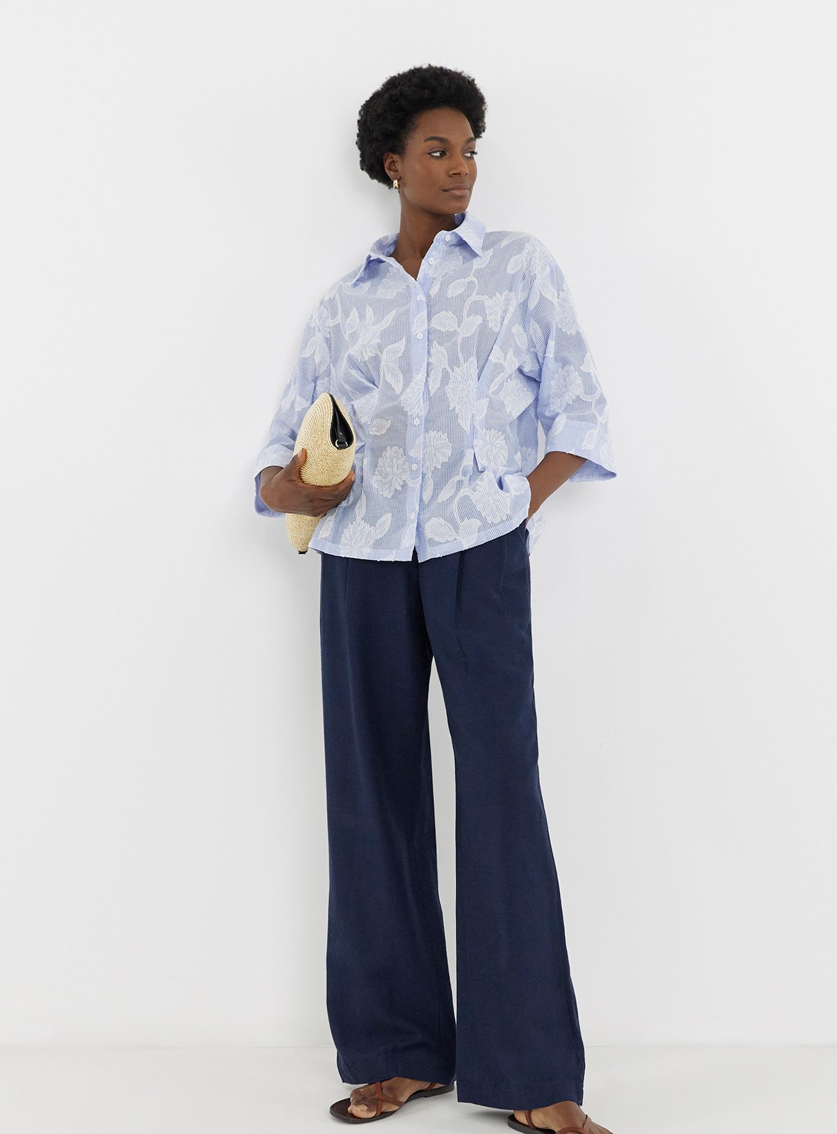 JD WILLIAMS Waist Seam Shirt 8 - Image 3 thumbnail